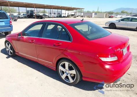 2013 Mercedes-Benz C 250 Sport from USA, damaged, VIN WDDGF4HB5DR257592